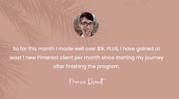 Become A Pinterest VA Today student success testimonial