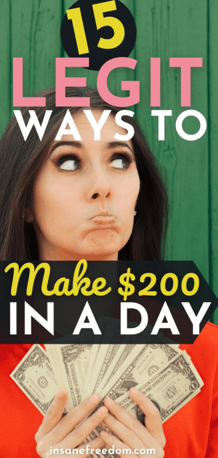 Looking for ways to make $200 in a day or an extra $200 working from home? Here are 15 different and legit ways to do so!