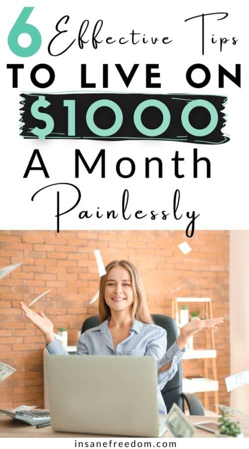 The benefit of living on $1000 a month goes way beyond just saving money and learning to live frugally. 