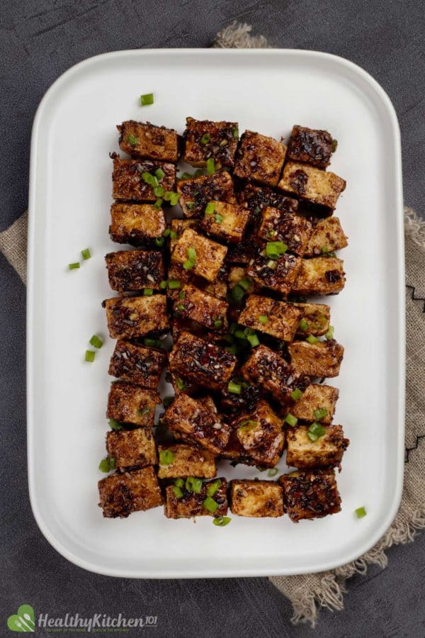Ingenious spicy tofu recipe that is perfect as a vegan snack or appetizer.