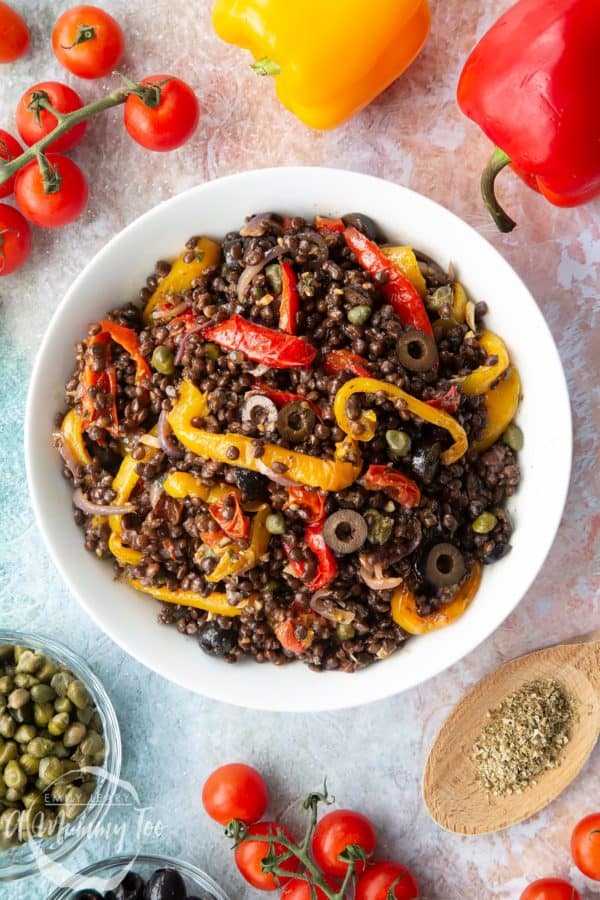Easy yet hearty Vegan Lentil Salad by A Mummy Too