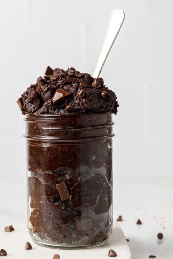 This heavenly edible brownie batter is 100% vegan and completely scrumptious!