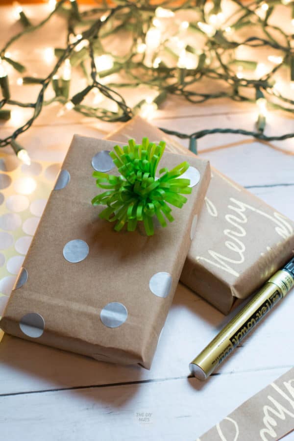 DIY homemade holiday wrapping paper tutorial