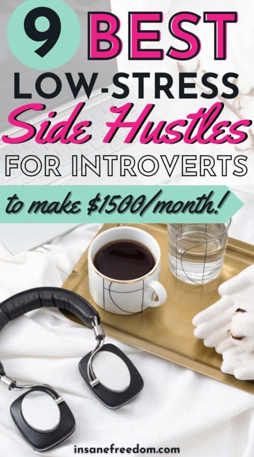 9 of the best low-stress side hustles for introverts to make an extra $1500 per month