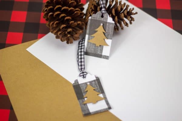 DIY tree tag holiday gift tag