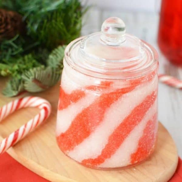 One Crazy Mom peppermint sugar scrub