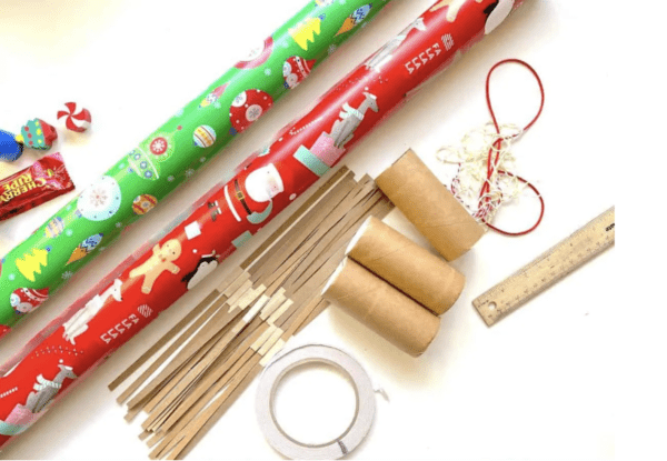 Homemade Christmas crackers